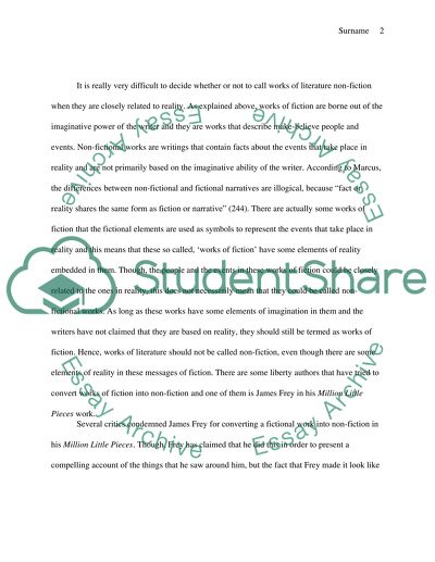 Tiny Little Pieces Fiction pretending to be non-firction