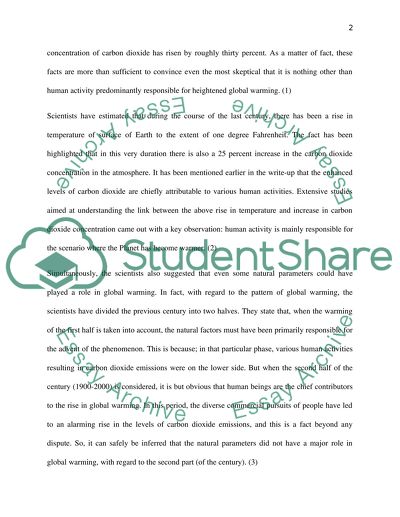 Human beings activity with global warming