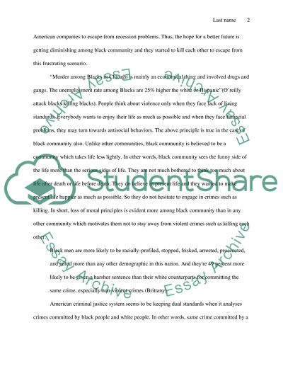 Community Issue: Young Black Men Killing Each Other