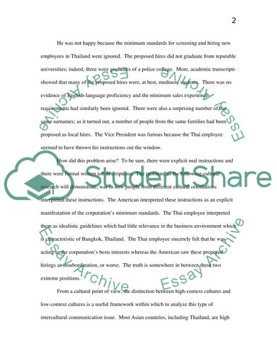 Intercultural Communication in the Workplace