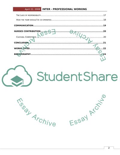 Roles of Various Professionals That Concern Health Care Industry