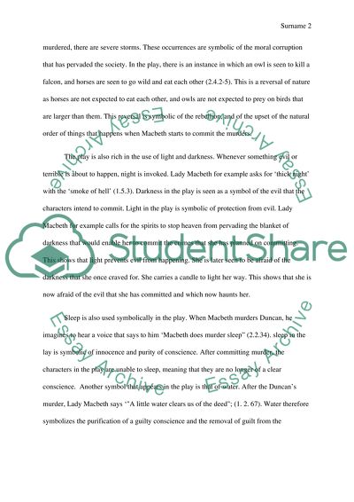 Symbolism in Macbeth