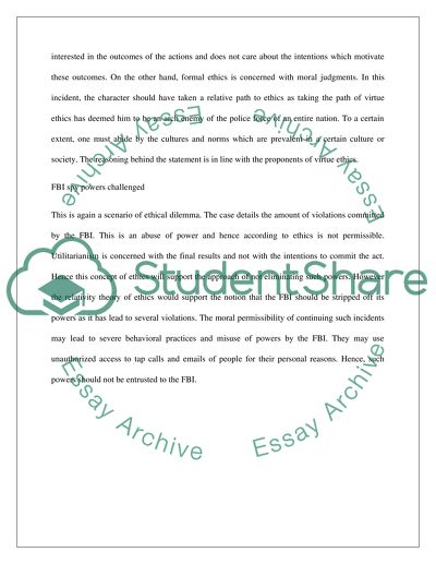 Ethics in Criminal Justice