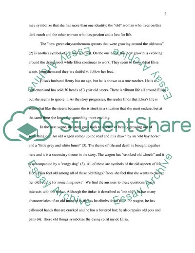 Analysis of The Chrysanthemums by John Steinbeck