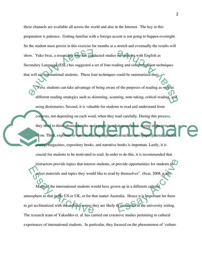 Difficulties of International Non-Native Students in Studying in an English Academic Culture