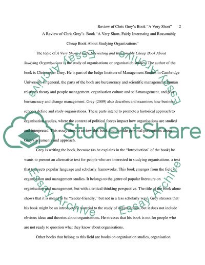 A Very Short, Fairly Interesting and Reasonably Cheap Book About Studying Organizations