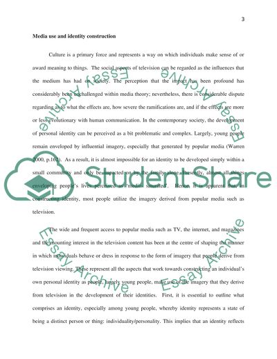 Media Use and Identity Construction
