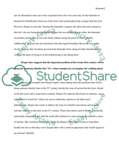 Seminar Paper for One of Us