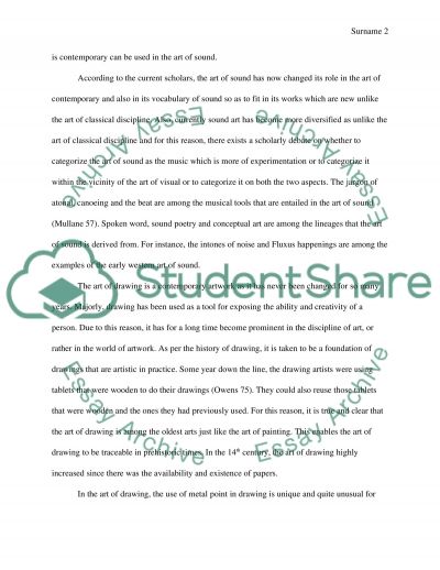 Research paper on artwork