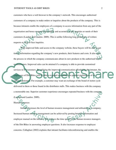 Internet Tools as Dirt Bikes