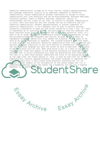 Communications Management for Budgets and Financial Plans