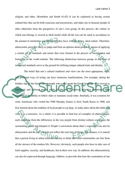 Ethnocentrism in Modern Society