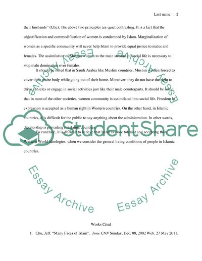 Muslims who assimilate are better off than those who maintain their traditions and culture