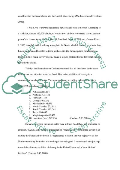 Abraham Lincoln and the Emancipation Proclamation