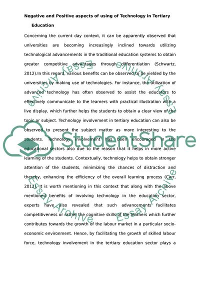 Using Technology in Tertiary Education