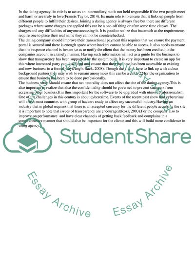 Specifics of Dating Agency Business