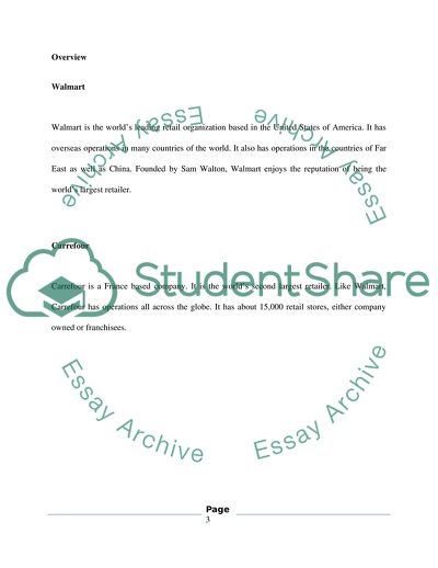 Global Market Trends in Retail: Walmart vs Carrefour