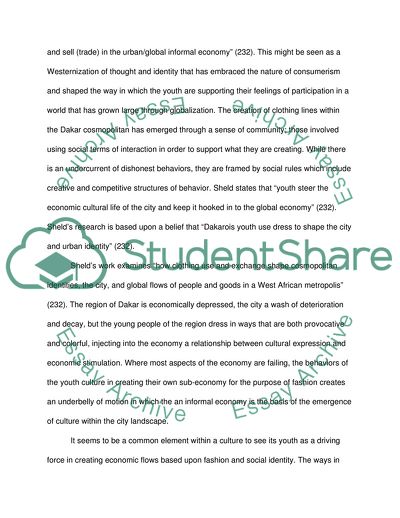 Globalization and the Youth Culture of Dakar