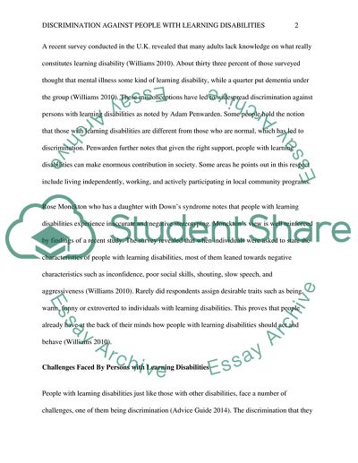 Challenges Faced by People with Learning Disabilities