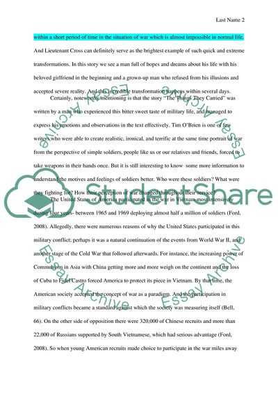 The Things They Carried: Jimmy Cross