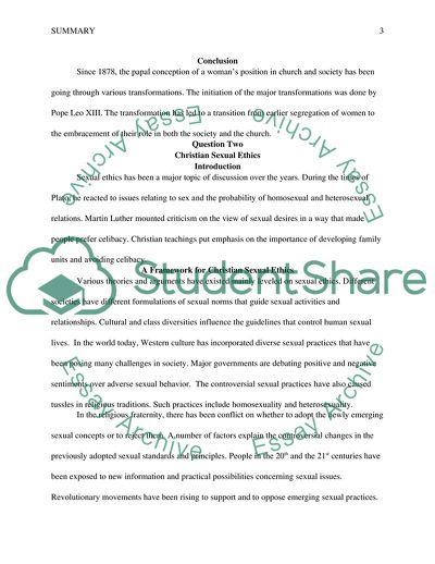 A Framework for Christian Sexual Ethics