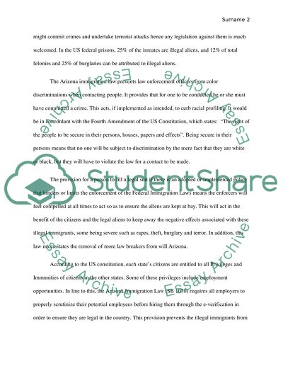 Arizona Immigration Law