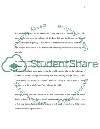 Wisdom and Pain found in Silence from the 1981 film The Chosen