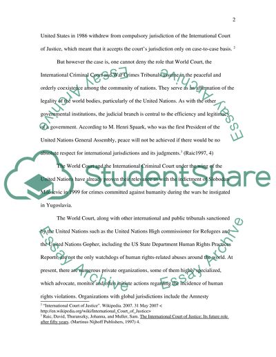 International Law and Human Rights