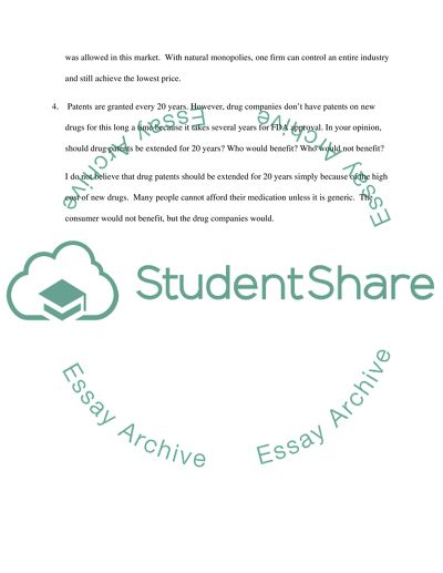 Natural Monopoly Phenomenon