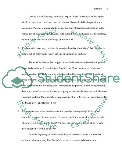 Shane and Winters Bone opening scene