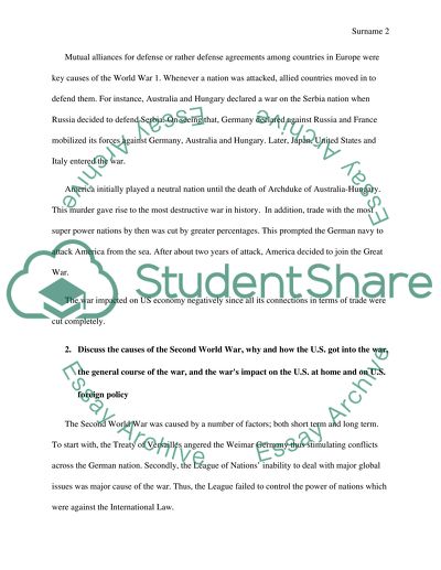 Why and How the U.S. Got into the War