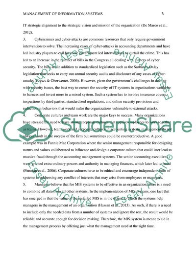 Information Needs for the AIS