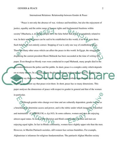 Assignment 2 International Relations