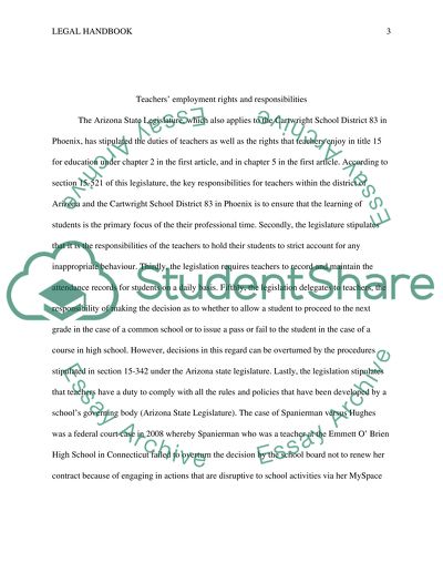 Legal Handbook - Cartwright School District 83 in Phoenix