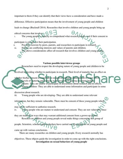 Values, Beliefs and Images About Children and Young People