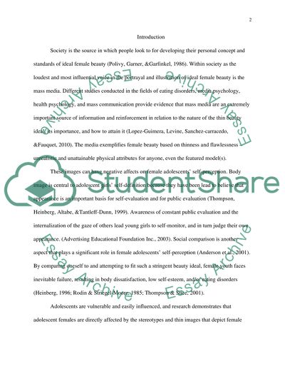 The Effects of the Mass Medias Female Beauty Ideal on Adolescents