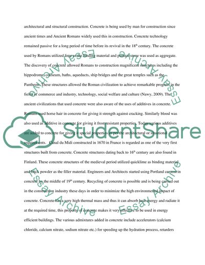 Concrete as a Building Material: Issues and Practiced Solutions