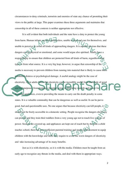 Censorship in the Media