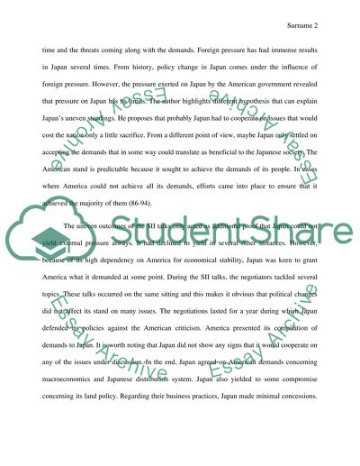 What Foreign Pressure Could Do And What It Could Not Do In Japan