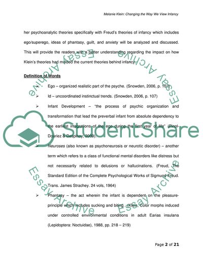 Melanie Klein: Changing the Way We View Infancy