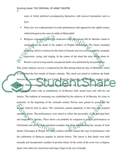 The Original of Arab Theater