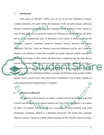 Interface Design Factors that Inhibit the Development of Internet Banking