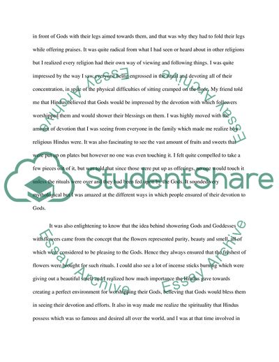 A Hindu Religious Ritual