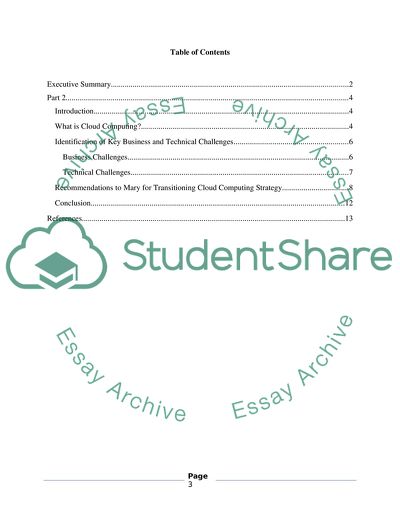 Business and Technical Challenges for Transitioning Cloud Computing in Blah-Blah Telecoms