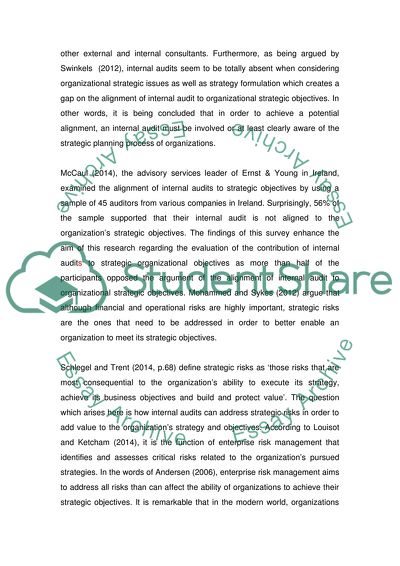 Extent to Which Firms Communicate Their Business Strategy with the Internal Audit Department