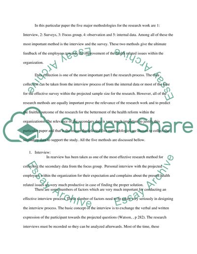 Research Design and Methodology