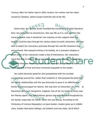 Jane Austens Satires in Her Literary Works