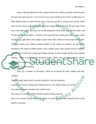 The Laser Cutting and Welding Machines