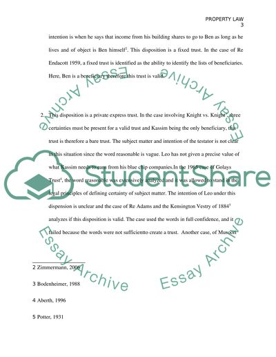 Property Law Asessment