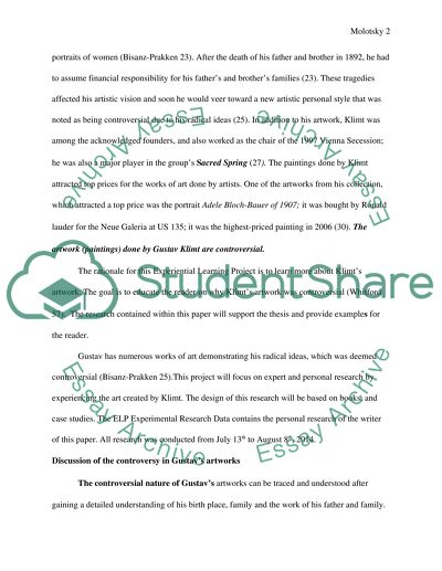 The artwork of Gustav Klimt is controversial